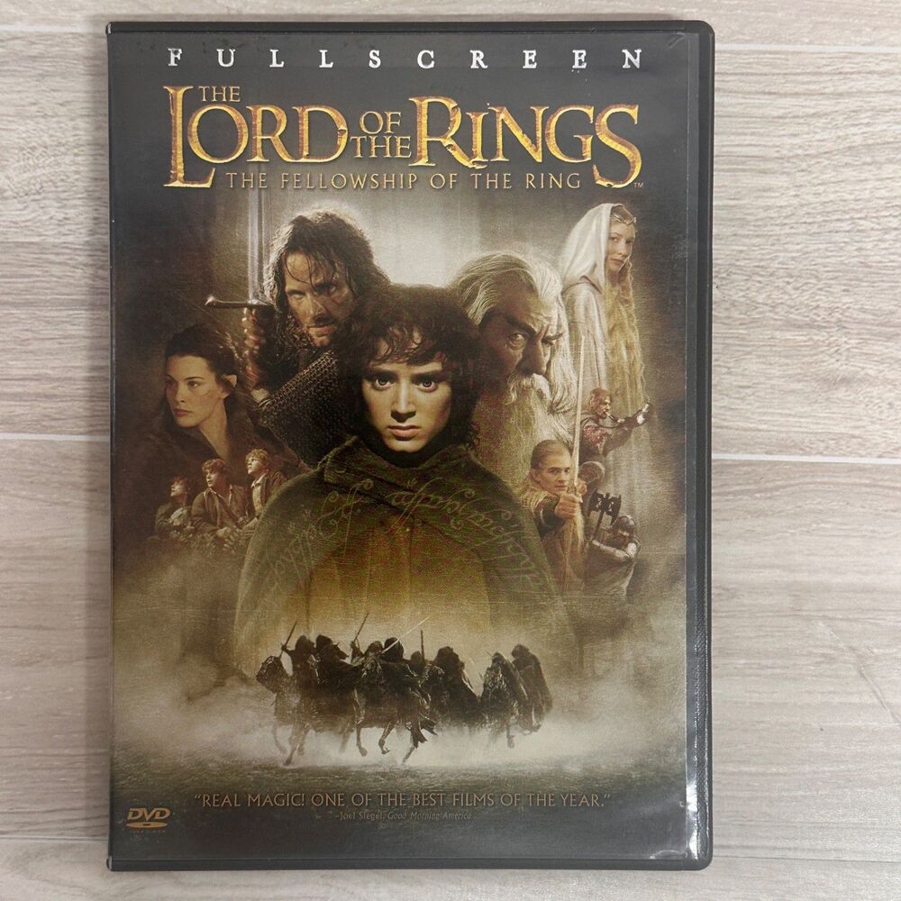 The Lord of the Rings The Fellowship of the Ring DVD 2001 Fullscreen Edition